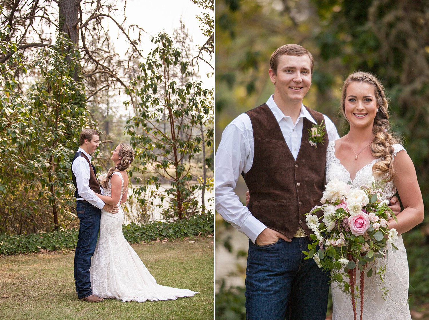 Pacifica, a Garden in the Siskiyous Summer wedding by pond