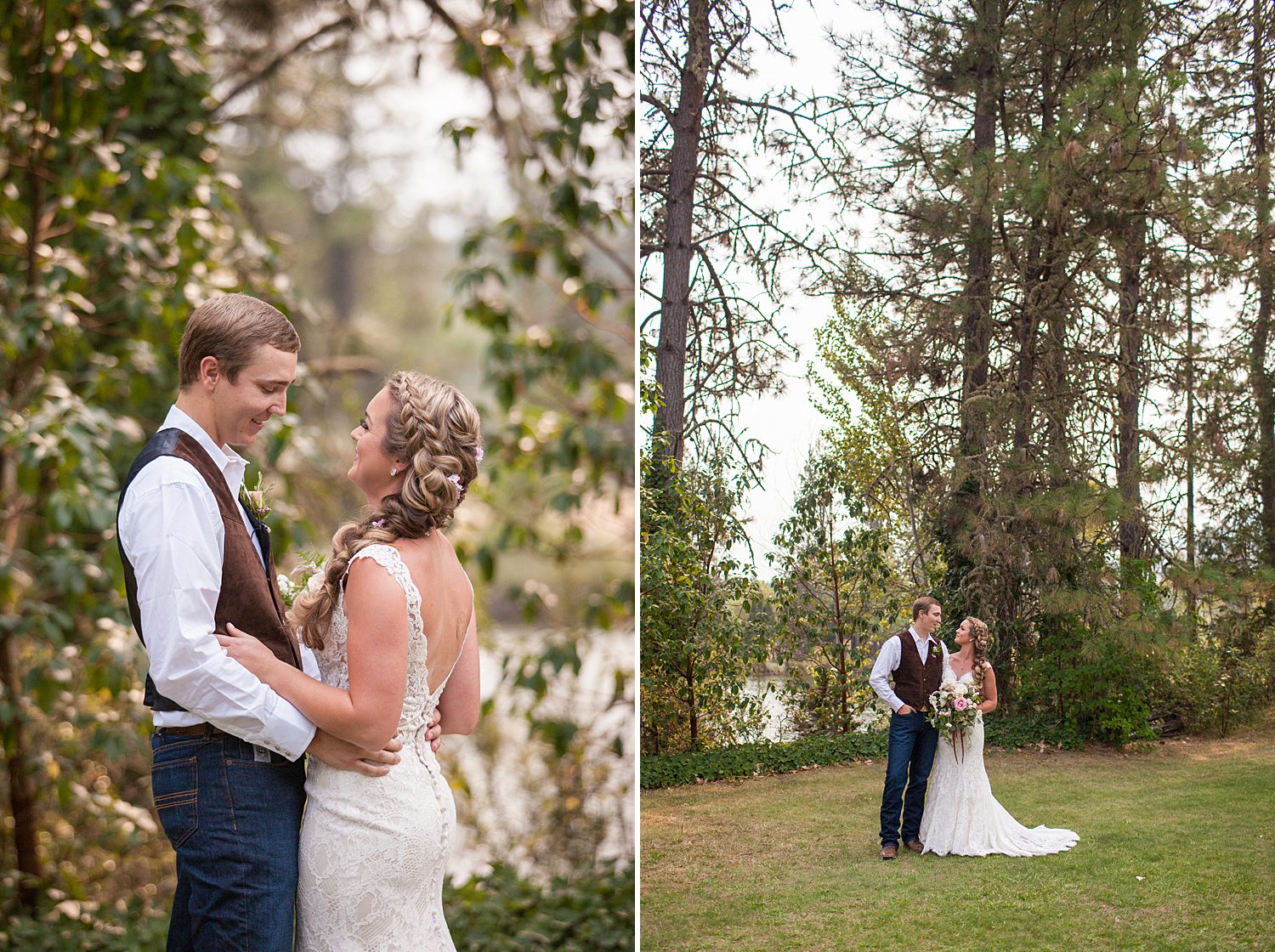 Pacifica, a Garden in the Siskiyous Summer wedding by the pond and