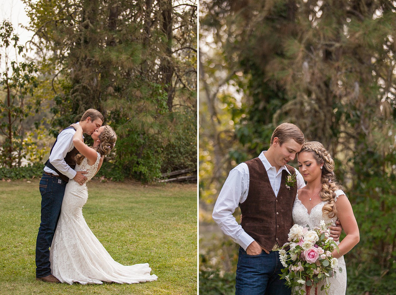 Pacifica, a Garden in the Siskiyous Summer wedding by the pond and