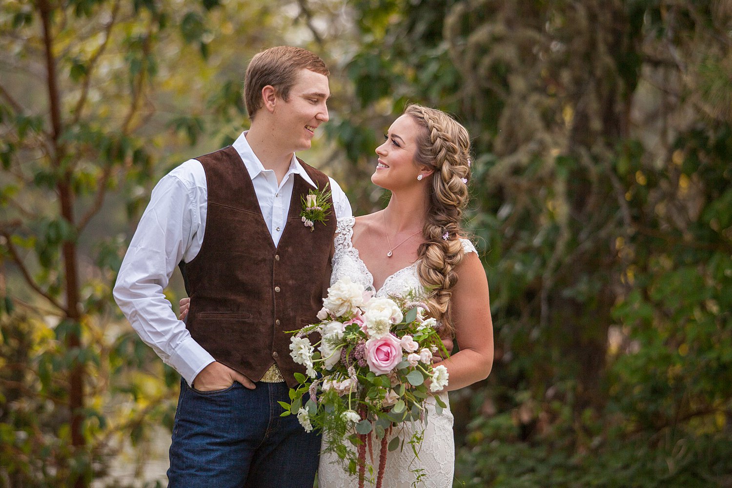 Pacifica, a Garden in the Siskiyous Summer wedding by the pond and