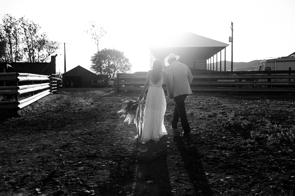 sunset ranch wedding