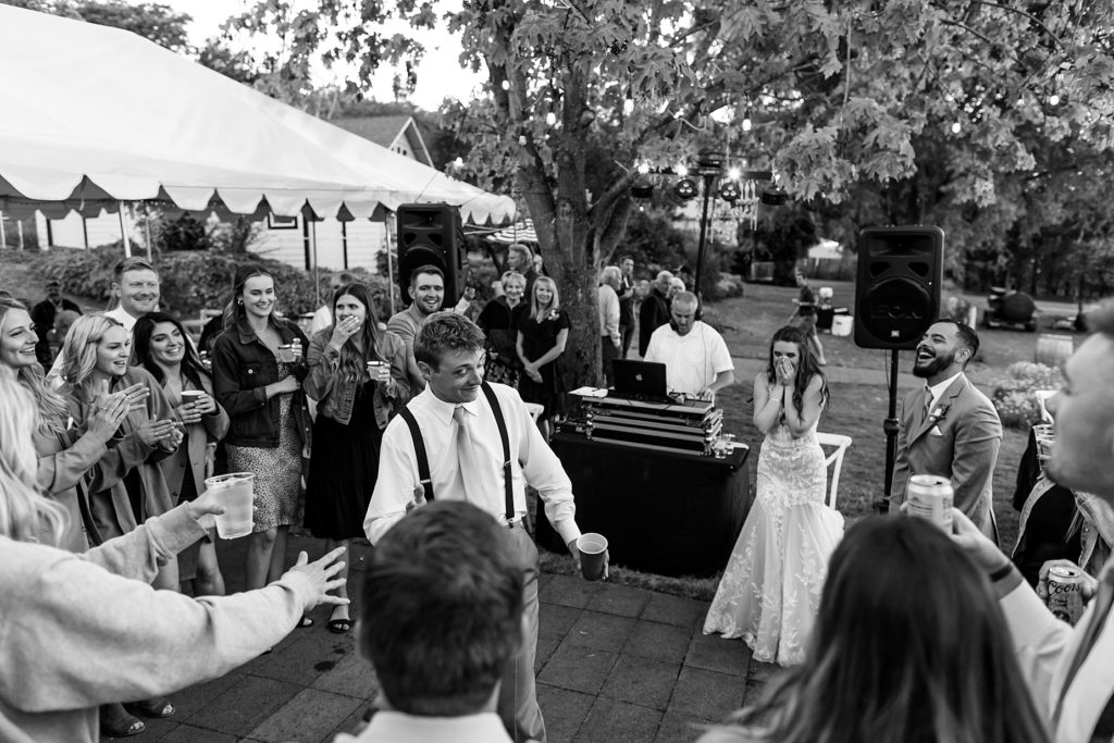 fun wedding reception dancing