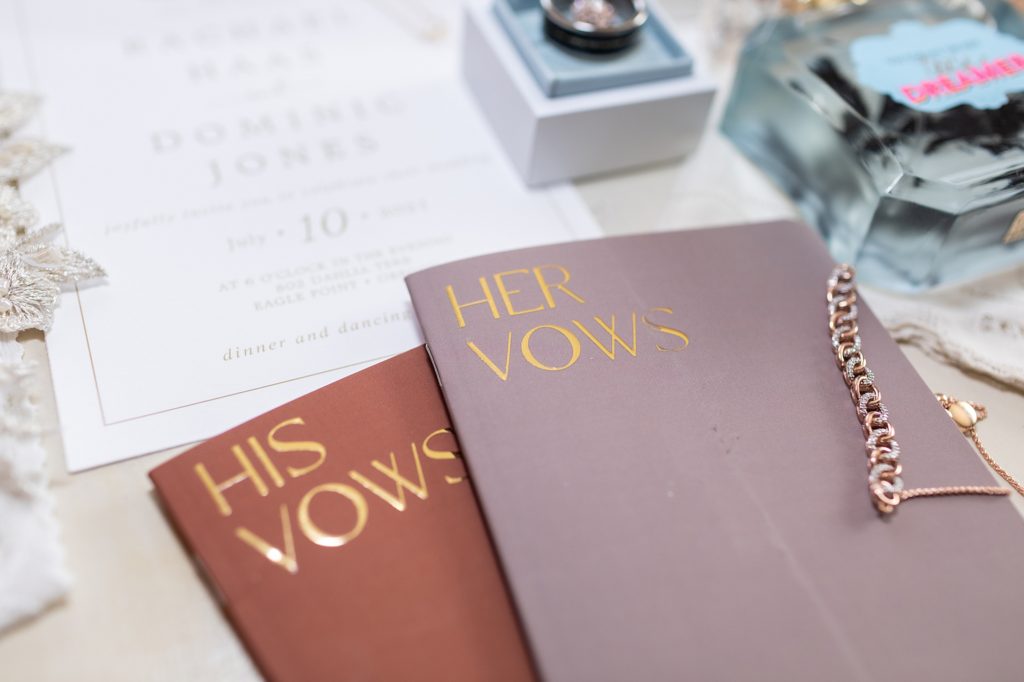 his and her wedding vow books