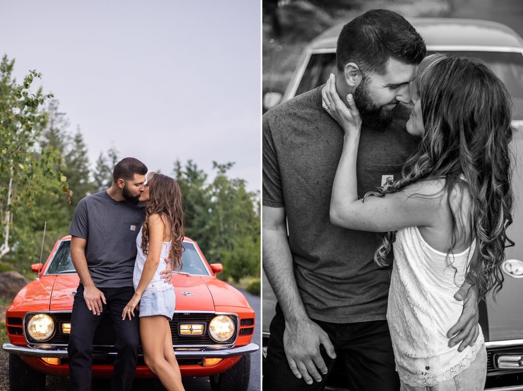 vintage Mustang couples photography