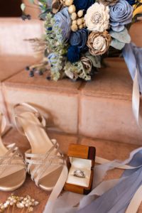 Bridal details on wedding day